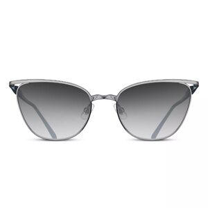 Matsuda Sunglasses M3102 Cat Eye Palladium White/Navy Grey Gradient Lenses JAPAN